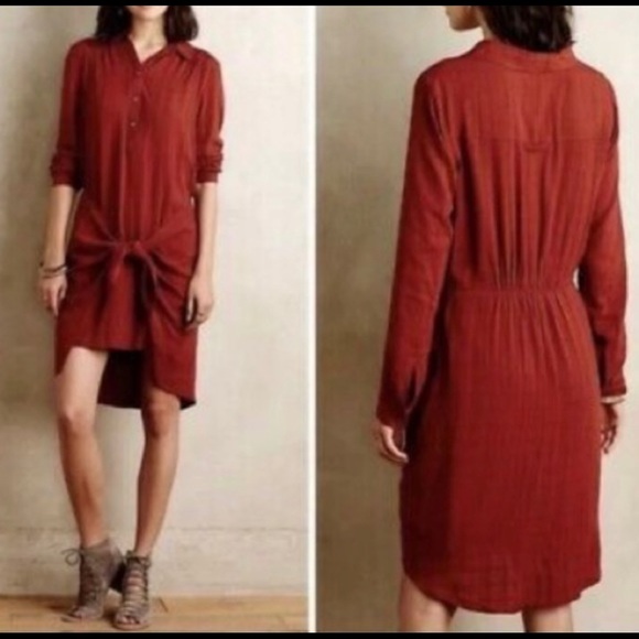 Anthropologie Maeve Bloomsbury Tie Dress Size 2 - Picture 10 of 10